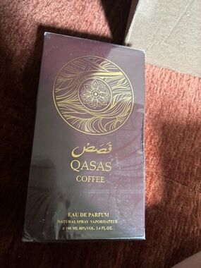 QASAS Coffee Eau de Parfum - Deep Brown & Gold Packaging